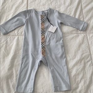 Baby Burberry Blue Onesie
